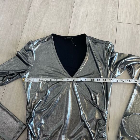 Joe's Metallic Jersey Top size s - Picture 3 of 10